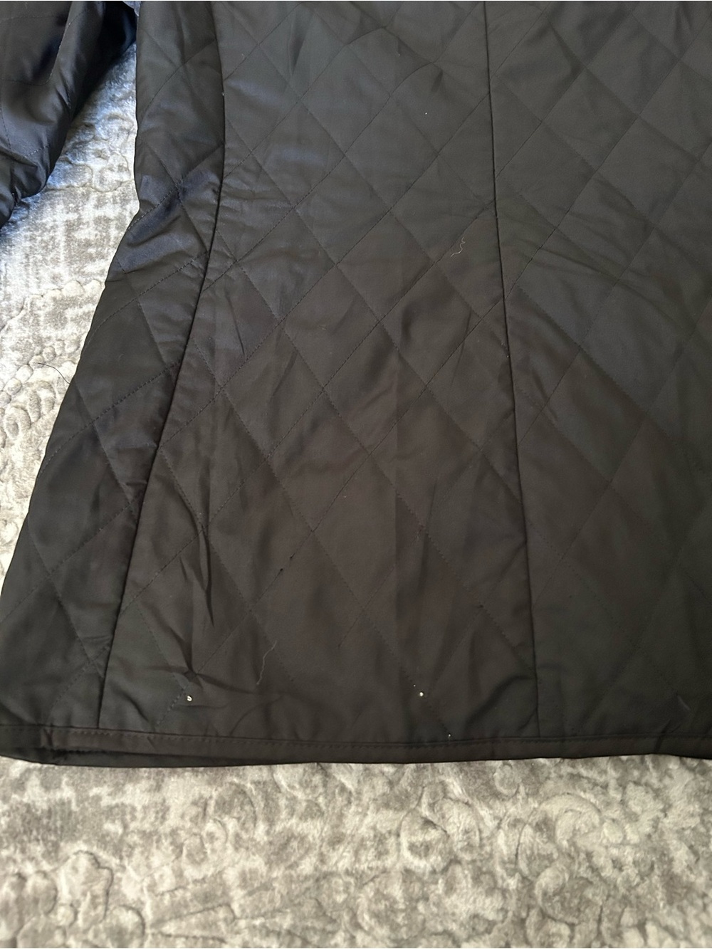 BURBERRY QUILTED NOVA CHECK JACKET SIZE XS BLACK - Picture 15 of 15
